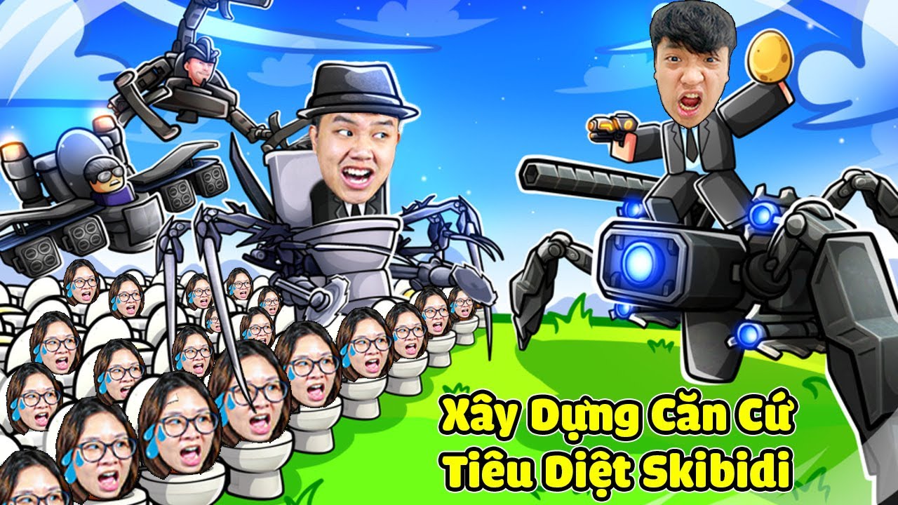 Bun Chi 1.000.000 Đô Để Xây Căn Cứ Bí Mật Chống Lại Bọn SKIBIDI TOILET Rồi Chuyện Gì Đã Xảy Ra ???