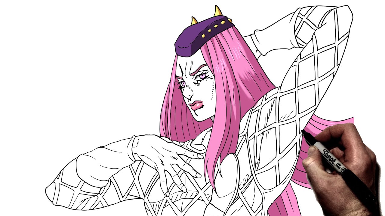 How To Draw Anasui | Step By Step | JoJo