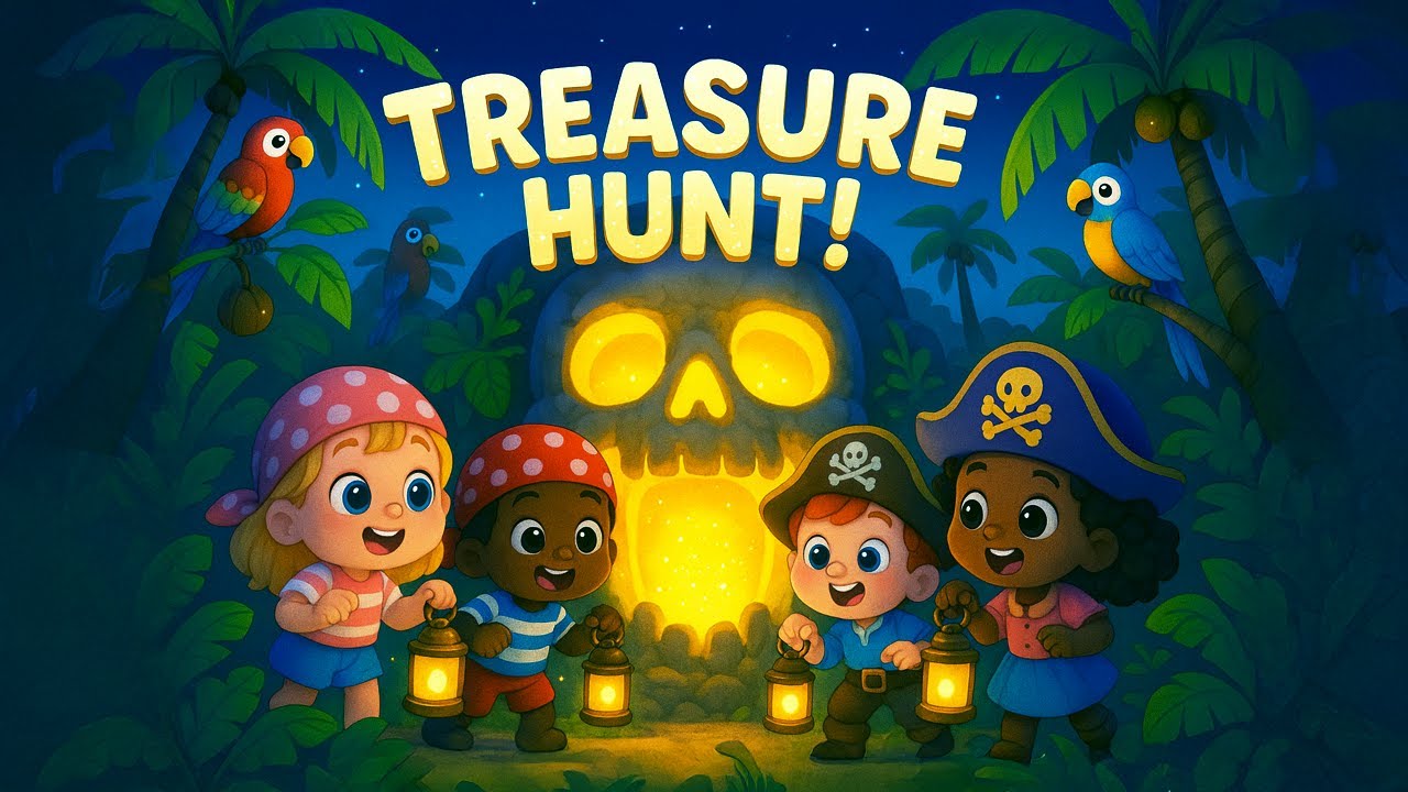 🎵 Pirate Ship Quest Song for Kids ⛵🏴‍☠️ | Treasure Hunt & Pretend Play | Nursery Rhyme