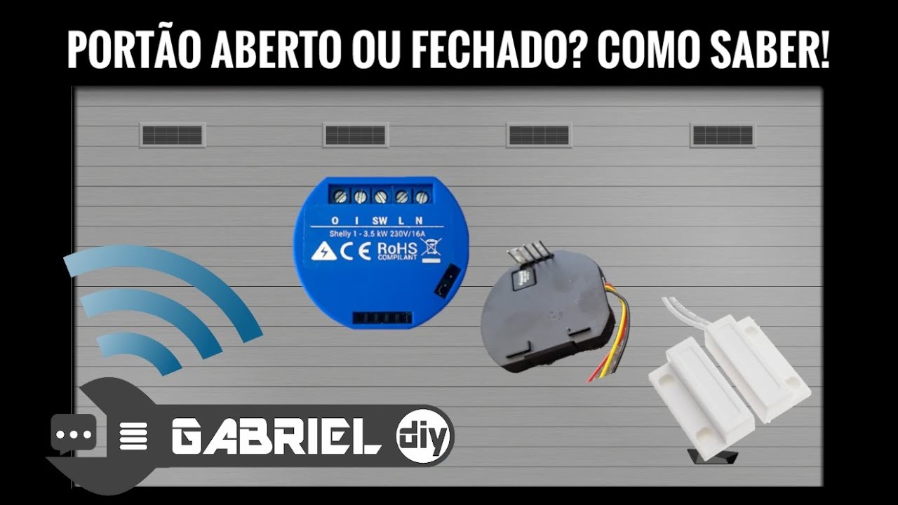Como obter o estado do portão usando Shelly Addon + sensor (reed switch) - Gabriel DIY & Techlife
