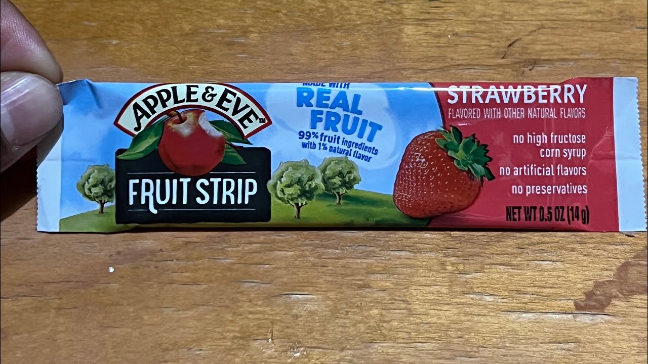 Apple & Eve Fruit Strip strawberry fruit snack - Full Review