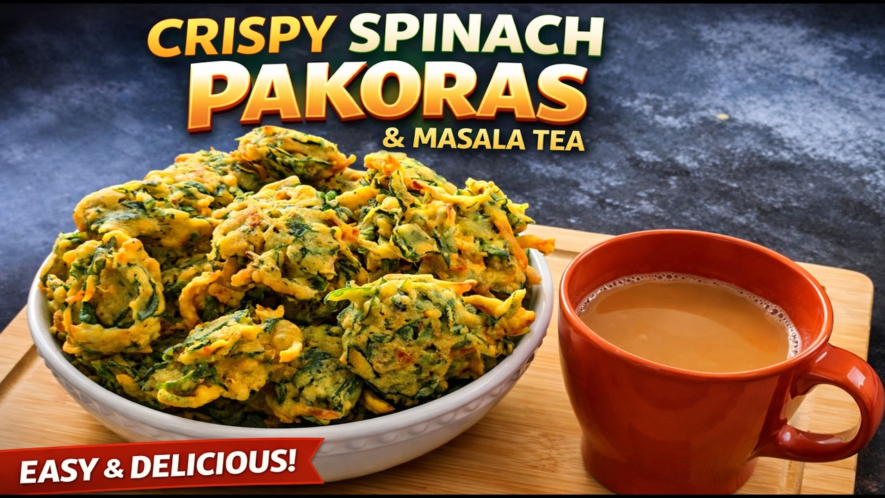 KURKURE SPINACH PAKORE | एक बार इस तरह से बनाये सब रेसिपी पूछेंगे