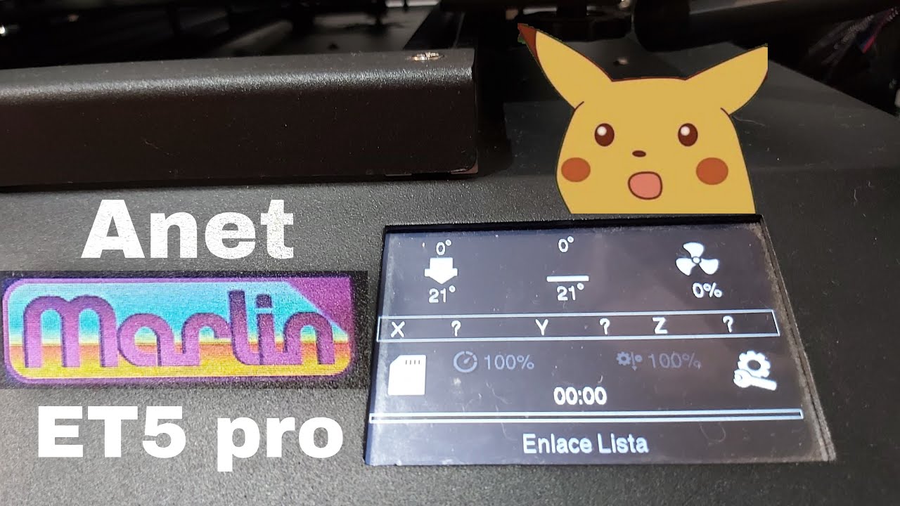 INSTALA Marlin en ANET ET5 PRO ( Funciona con ET4/ET5) | Codigo abierto serie ET de ANET 3D