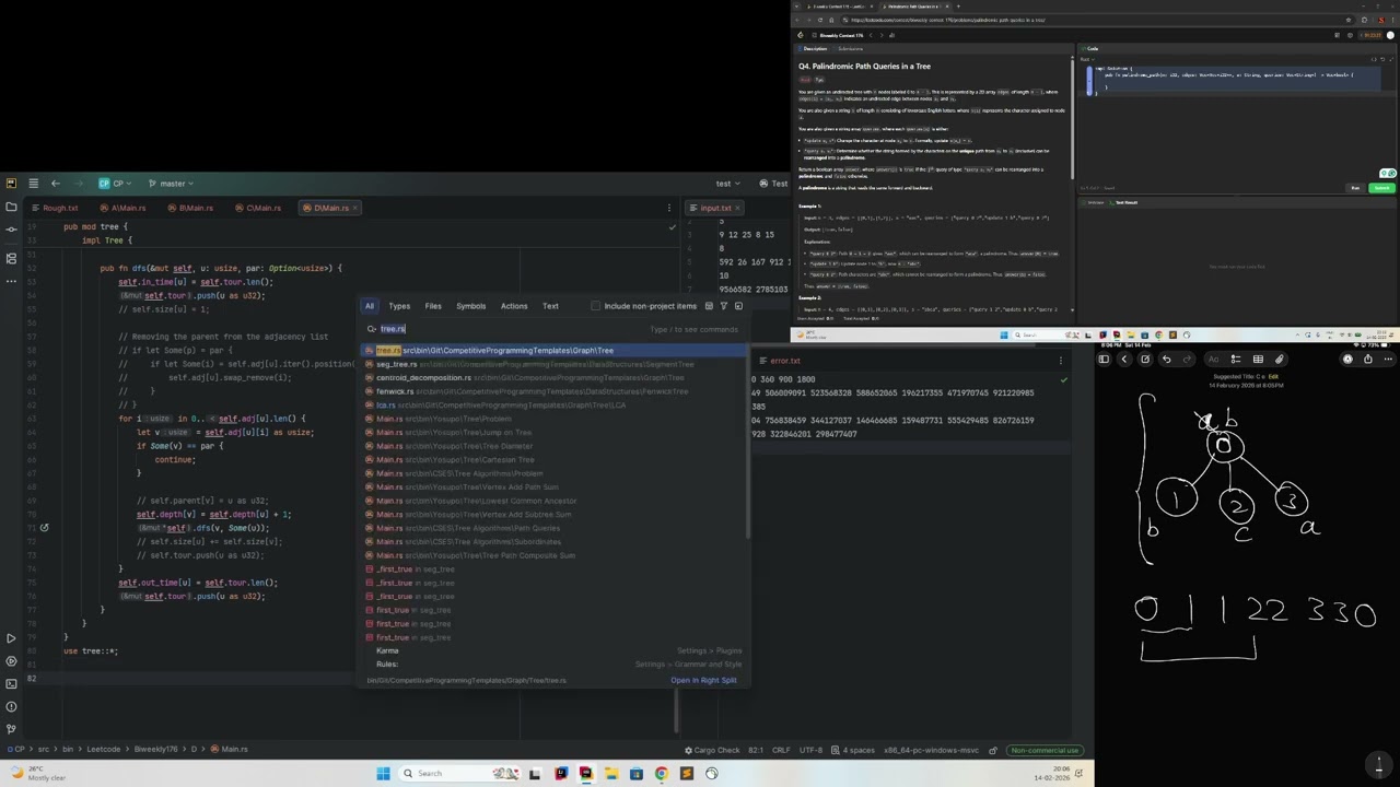 Leetcode Biweekly Contest 176 [A-D with discussion at end]