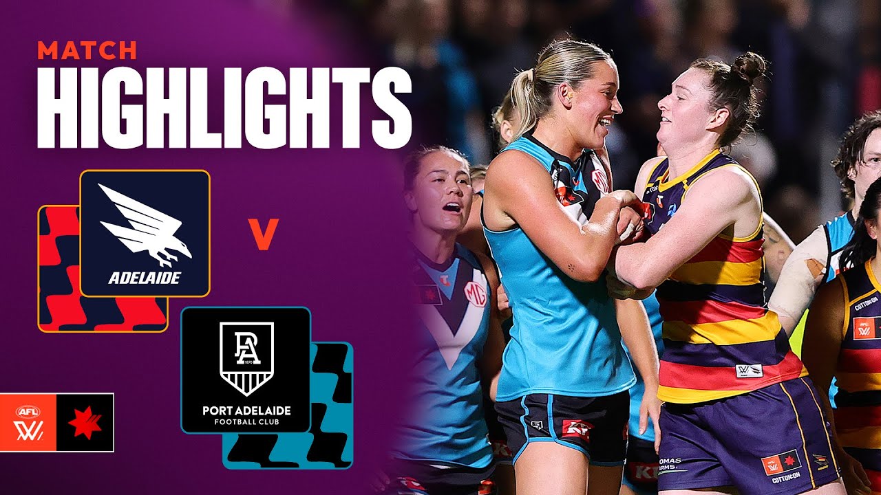 Adelaide Crows v Port Adelaide Highlights | Round 11, 2025 | AFLW