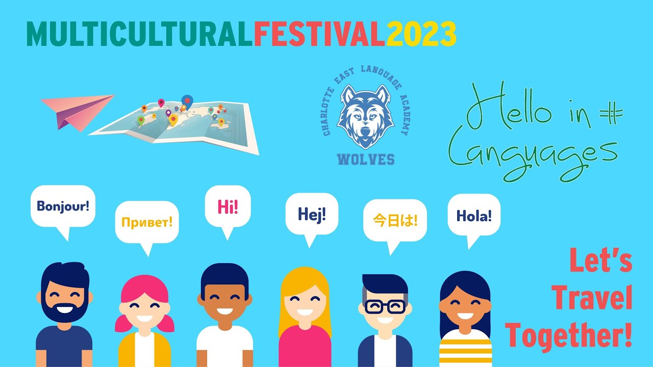 HOLA EN DIFERENTES LENGUAS FESTIVAL MULTICULTURAL CELA 2023