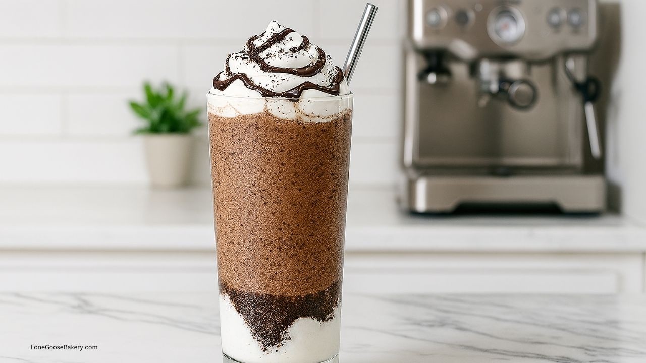 Homemade Starbucks Mocha Cookie Crumble Frappuccino