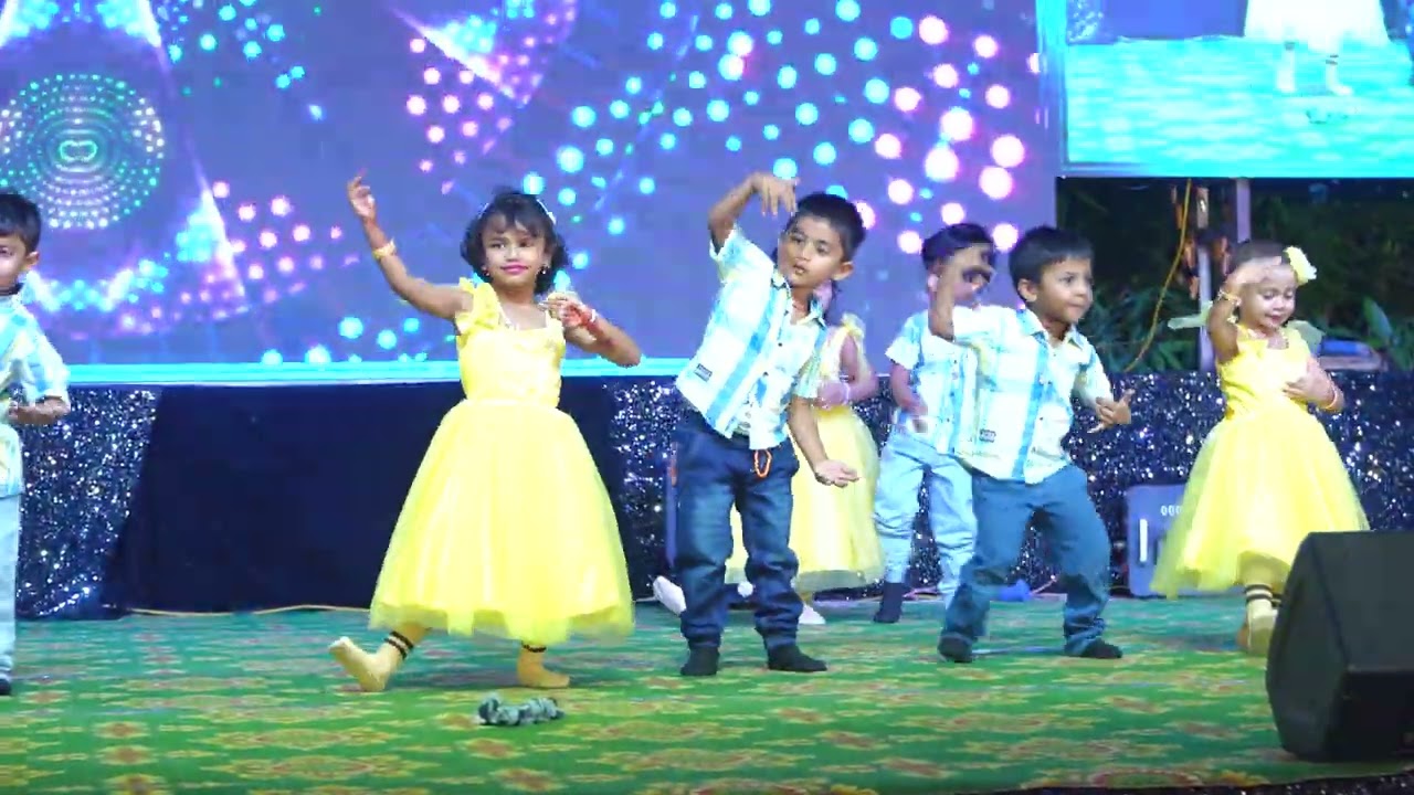 Vikas school Khammam , Annual day celebrations     LKG children performance