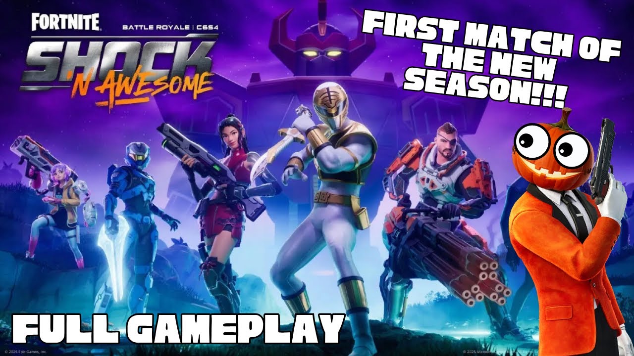 First Match of Season 4!!! (Full Gameplay) | Fortnite Chapter 6 Season 4: Shock ‘N Awesome