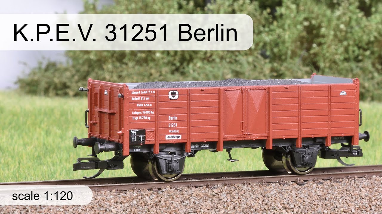 K.P.E.V. 31251 Berlin freight wagon built by Hädl 115540 (2/3) » #iwii