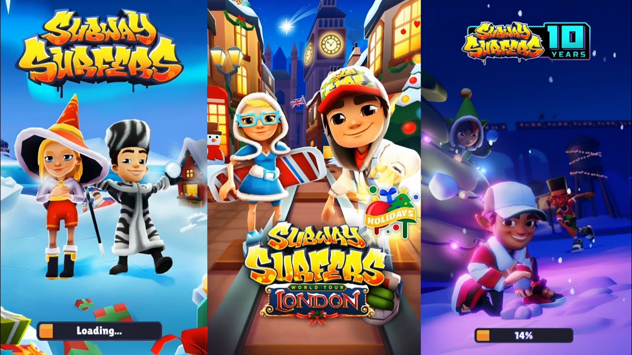 Subway Surfers : Saint Petersburg 2020 vs London 2018 vs Subway City Xmas 2022