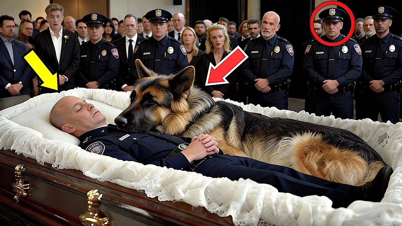 The Police Dog Did Not Leave the Officer’s Coffin — What Officers Discovered Next Shocked Everyone!
