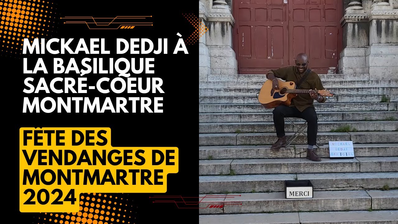 Mickael Dedji à la fête des vendanges de Montmartre 2024