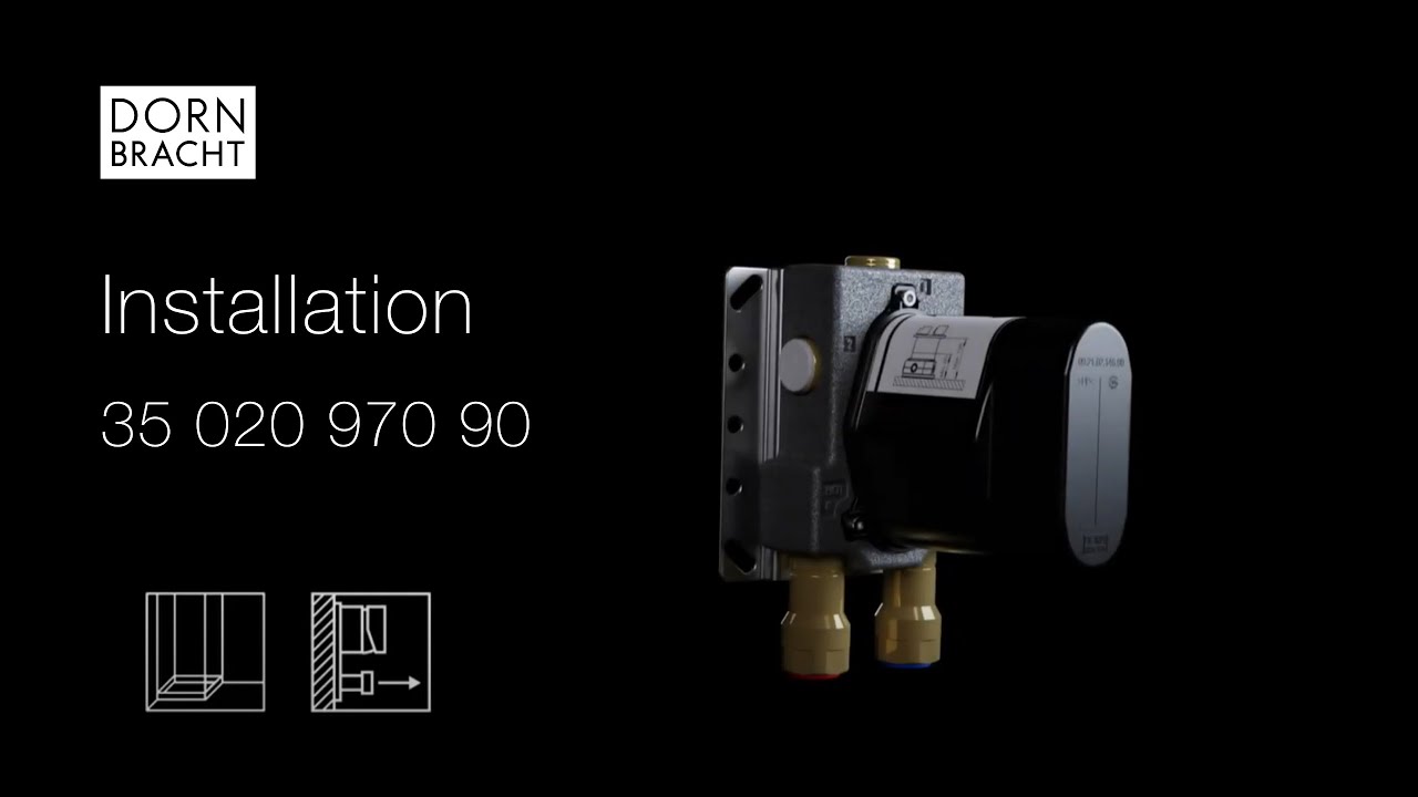 Concealed installation and assembly single lever mixer | Dornbracht