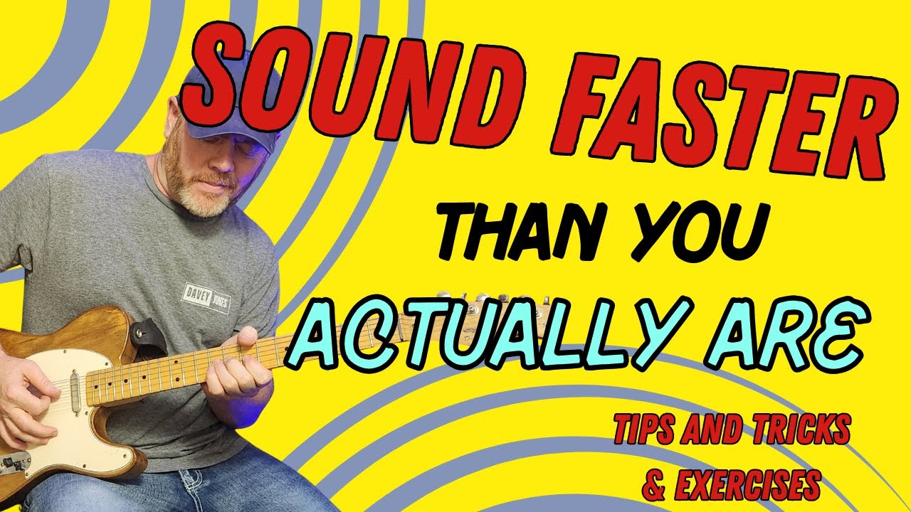 Tips and Tricks to Sound Faster on Guitar!  Hammer ons, Pull offs, Triplets, Open Strings, and More