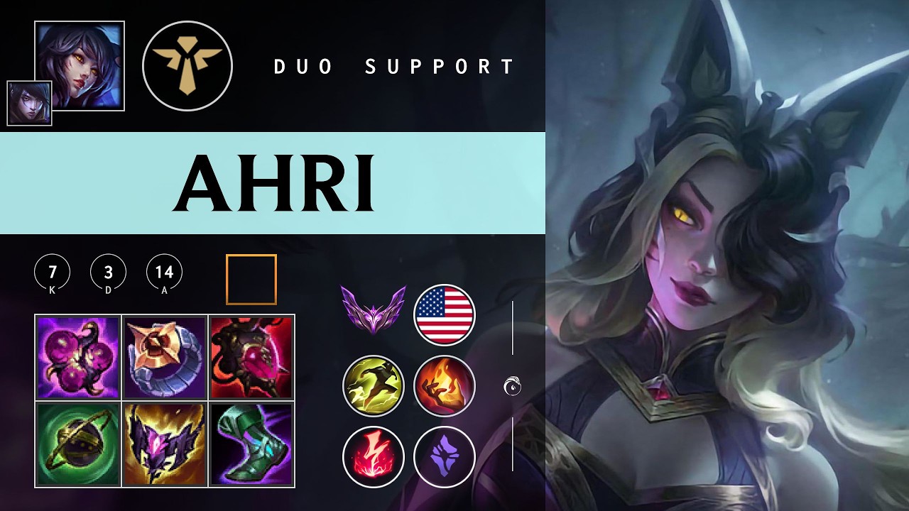Ahri Support vs Rakan - NA Master Patch 26.02
