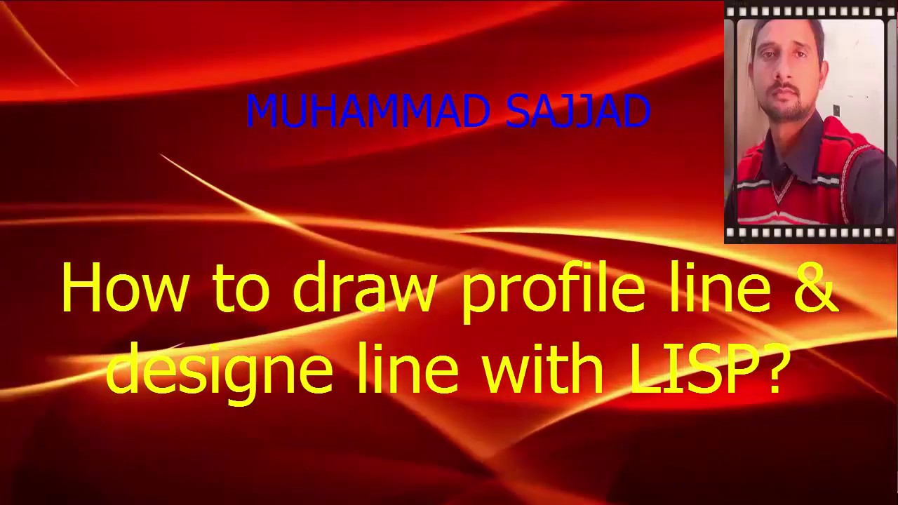 How to draw profile line with the help of LISP?