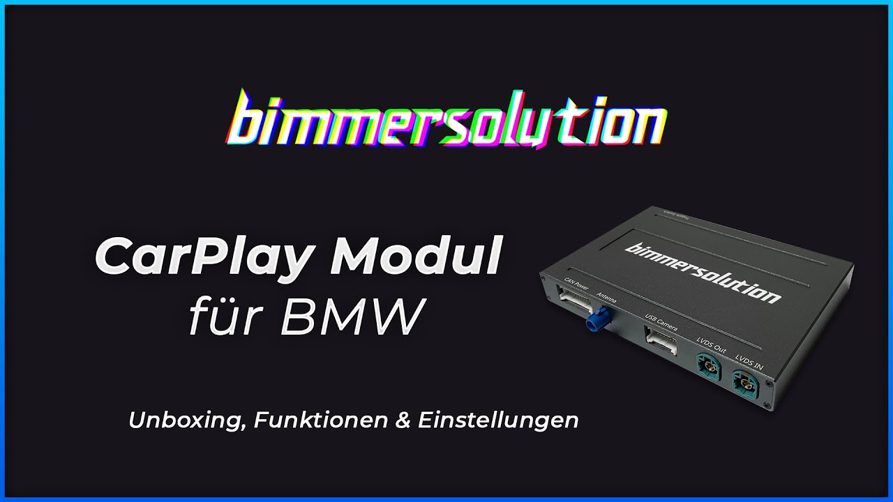 CarPlay Modul für BMW (Unboxing, Funktionen & Einstellungen) BIMMERSOLUTION.COM
