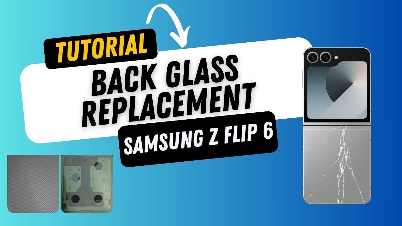 Back glass replacement Z Flip 6 - Repair tutorial