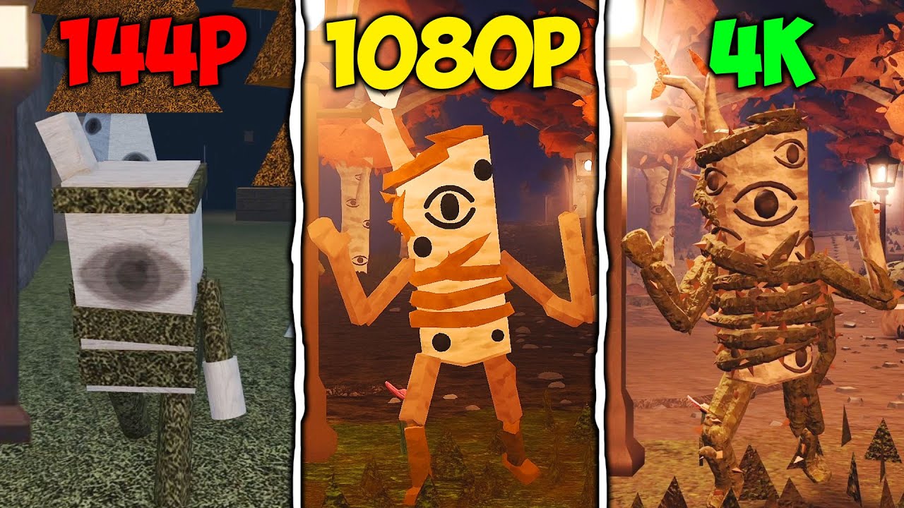 [ROBLOX] DOORS Outdoors: The Outside vs But Bad vs Original