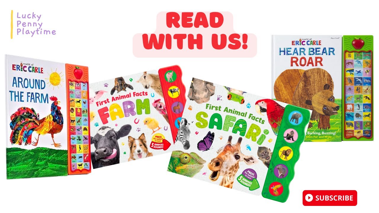 Let's Read a Book Aloud! Animal Sound books from Safari to Farm!