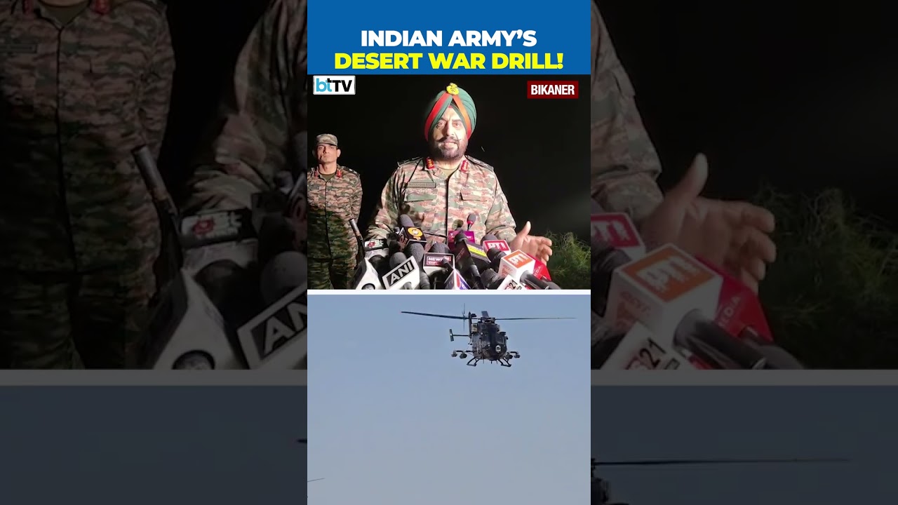 Indian Army Conducts Major Desert Drill With Tanks, Helos & Counter-Drone Ops In Bikaner