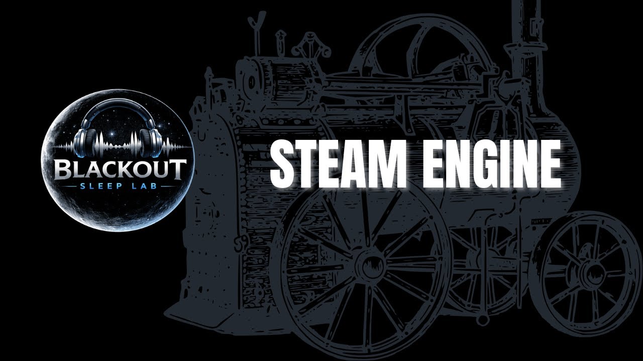Steam Engine Sounds Black Screen 10 Hours | Blackout Sleep Lab