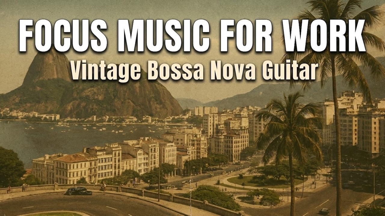 Vintage Bossa Nova for Focus Acoustic Jazz Guitar – 1960s Copacabana Brazil Study Instrumentals Ep1