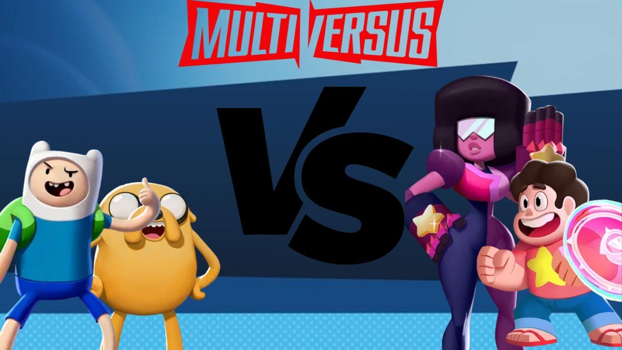 Finn & Jake VS Steven & Garnet - Multiversus Gameplay