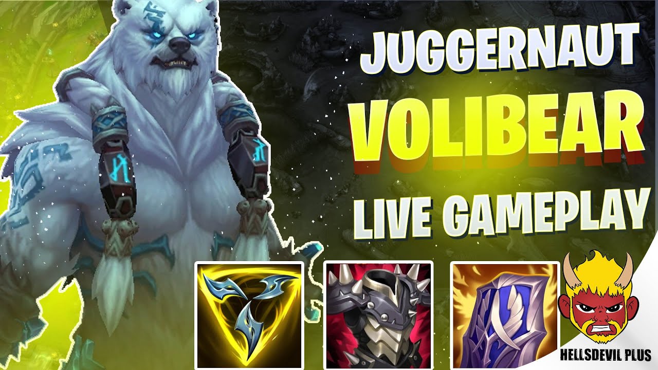 UNKILLABLE JUGGERNAUT VOLIBEAR BUILD! - Wild Rift HellsDevil Plus Gameplay