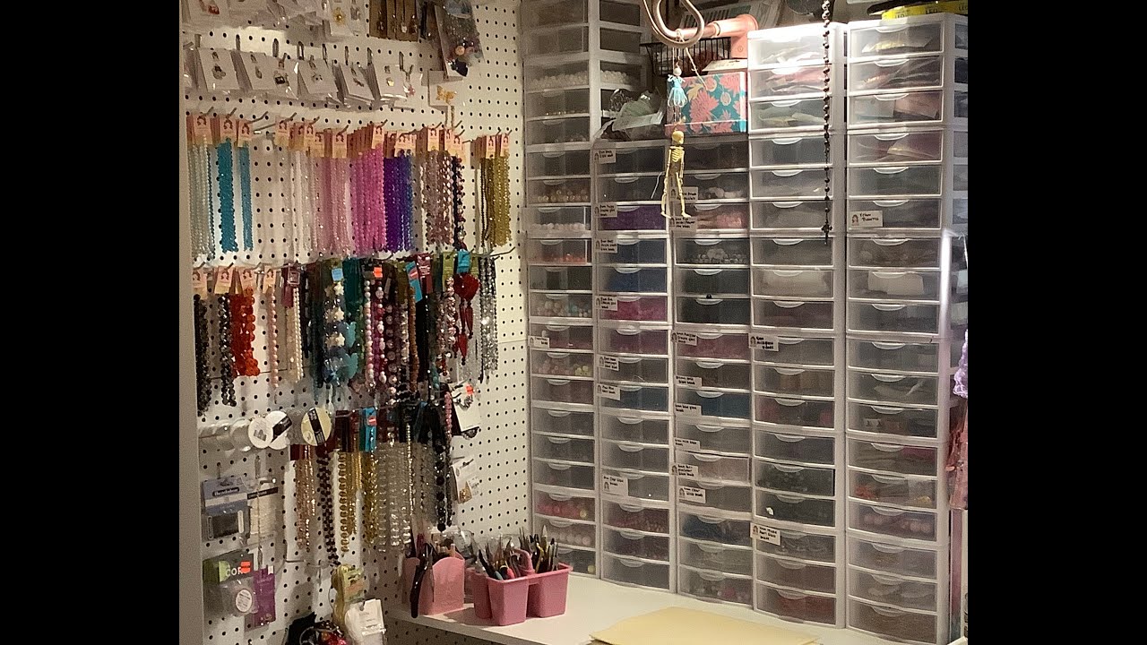 BEAD ROOM/CRAFT ROOM TOUR/ WORKSPACE / CRAFT CORNER OF SMALL BUSINESS