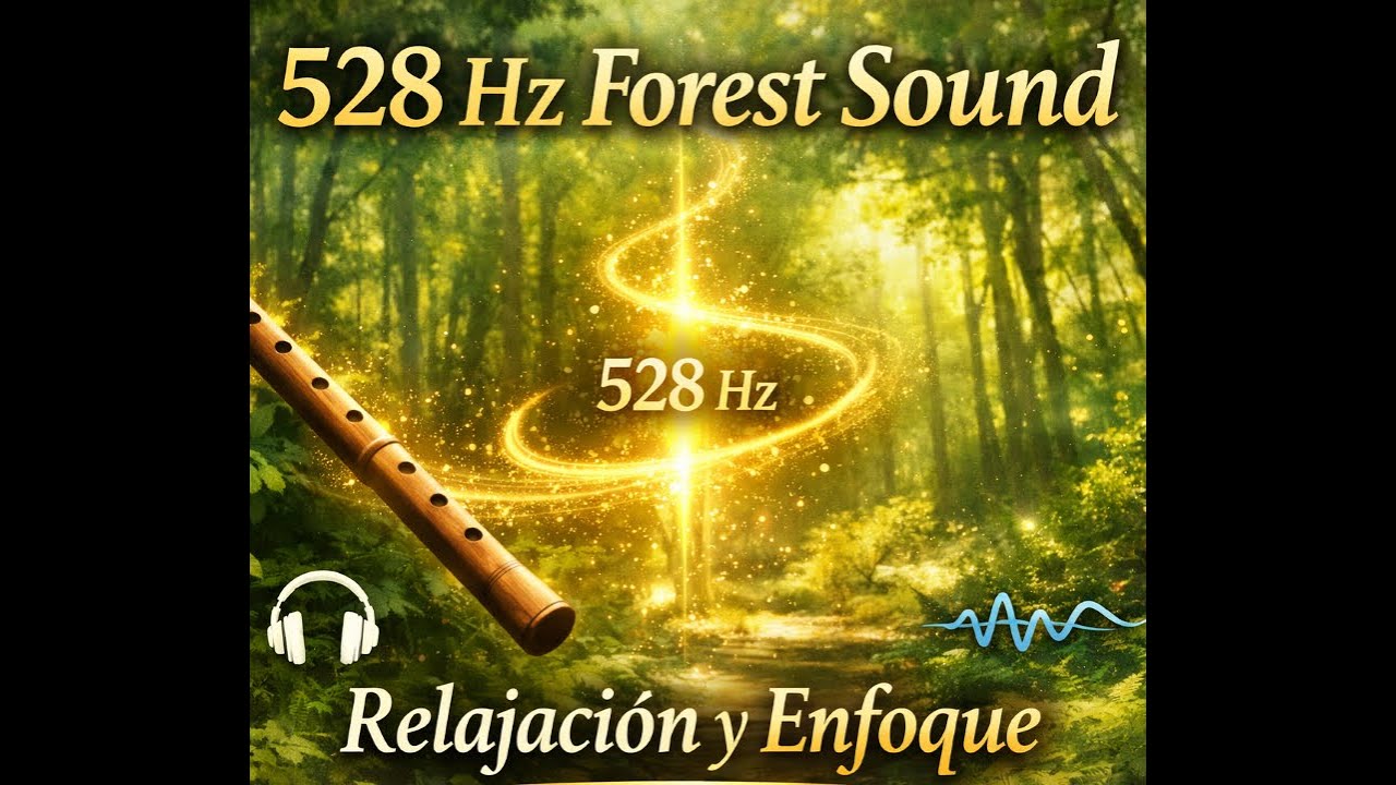 528 Hz Forest Sound 🌿 Sonido Natural con Binaural 14 Hz | Para enfoque y Calma