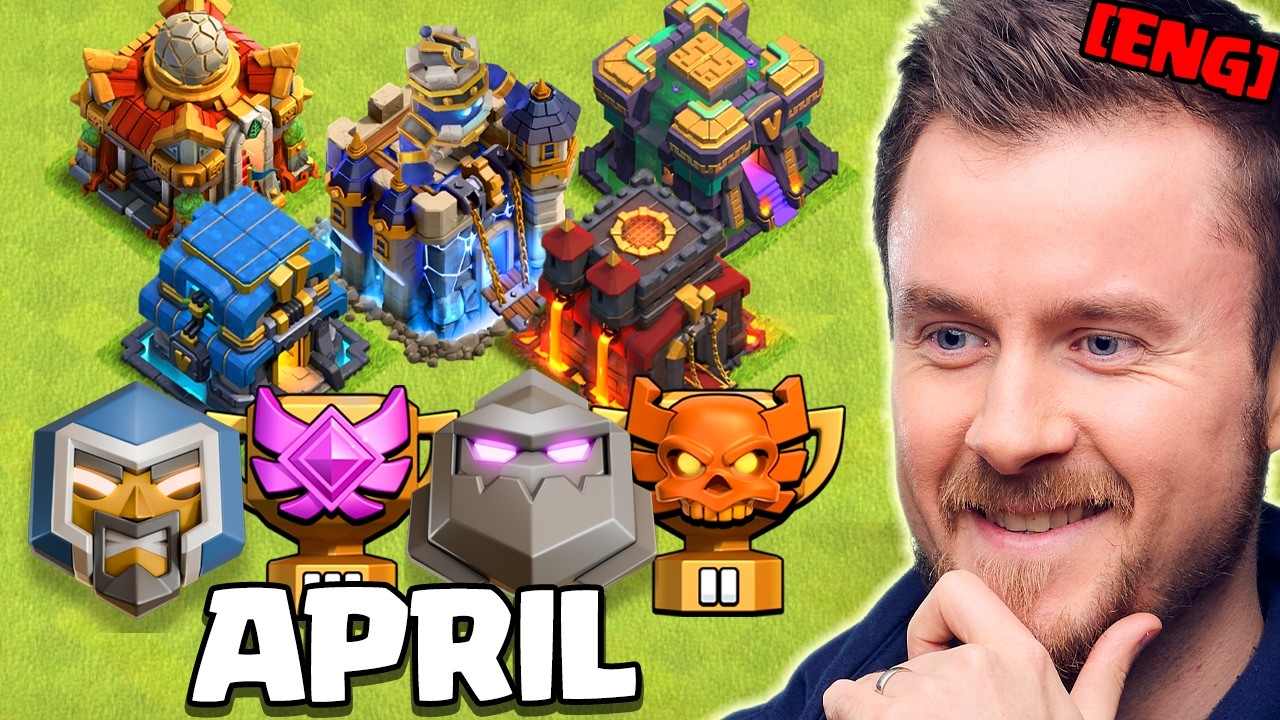 New CWL and Ranked Bases for TH 9 to 18 for April Season