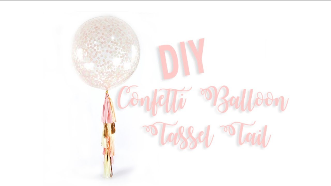 DIY  Giant Confetti Balloon Tassel Tail Assembly