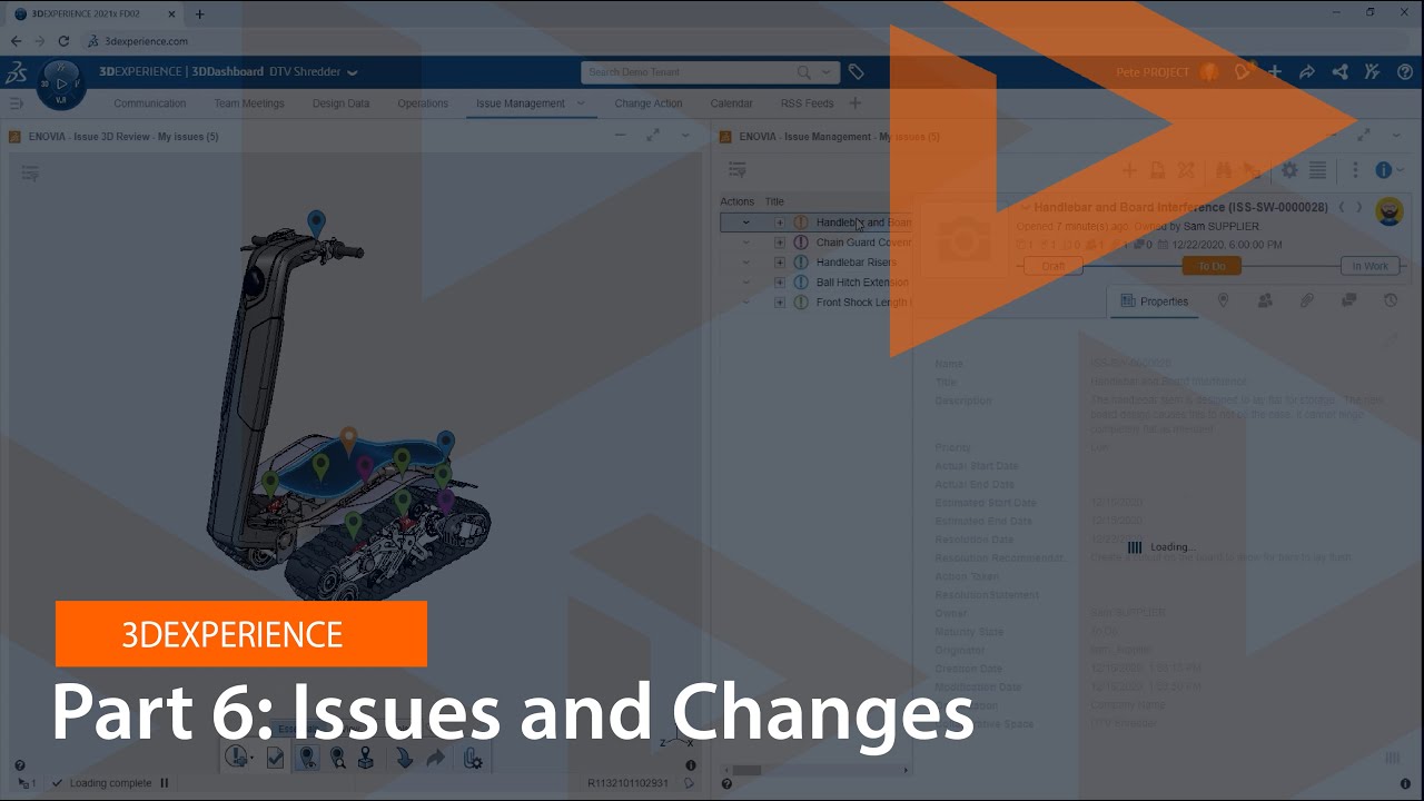 3DEXPERIENCE Works - Part 6:  Issues and Changes