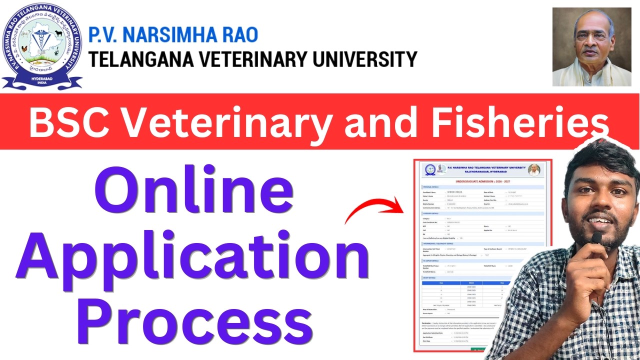 Veterinary Apply Online 2026🤩 | Ts Veterinary Counselling 2026 | Veterinary Admissions | Pjtsau 2026
