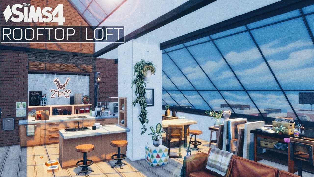 Лофт Пентхаус (No CC) the Sims 4 | Симс 4 Строительство