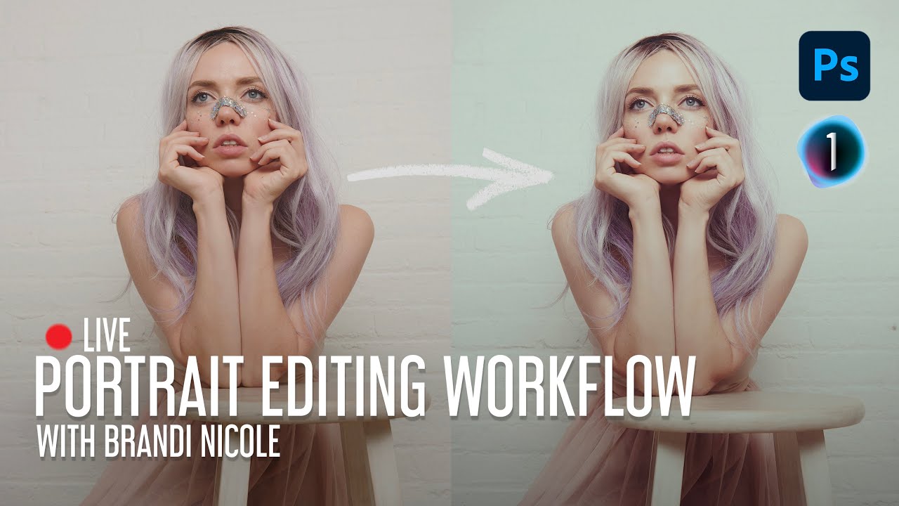LIVE Portrait Editing Workflow in Capture One and Photoshop with Brandi Nicole