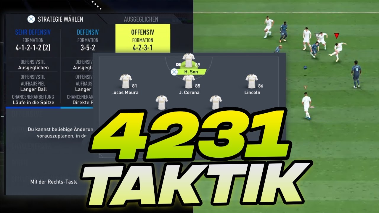 FIFA 22 4231 Taktik 🦁 Besser werden in Angriff & Verteidigung