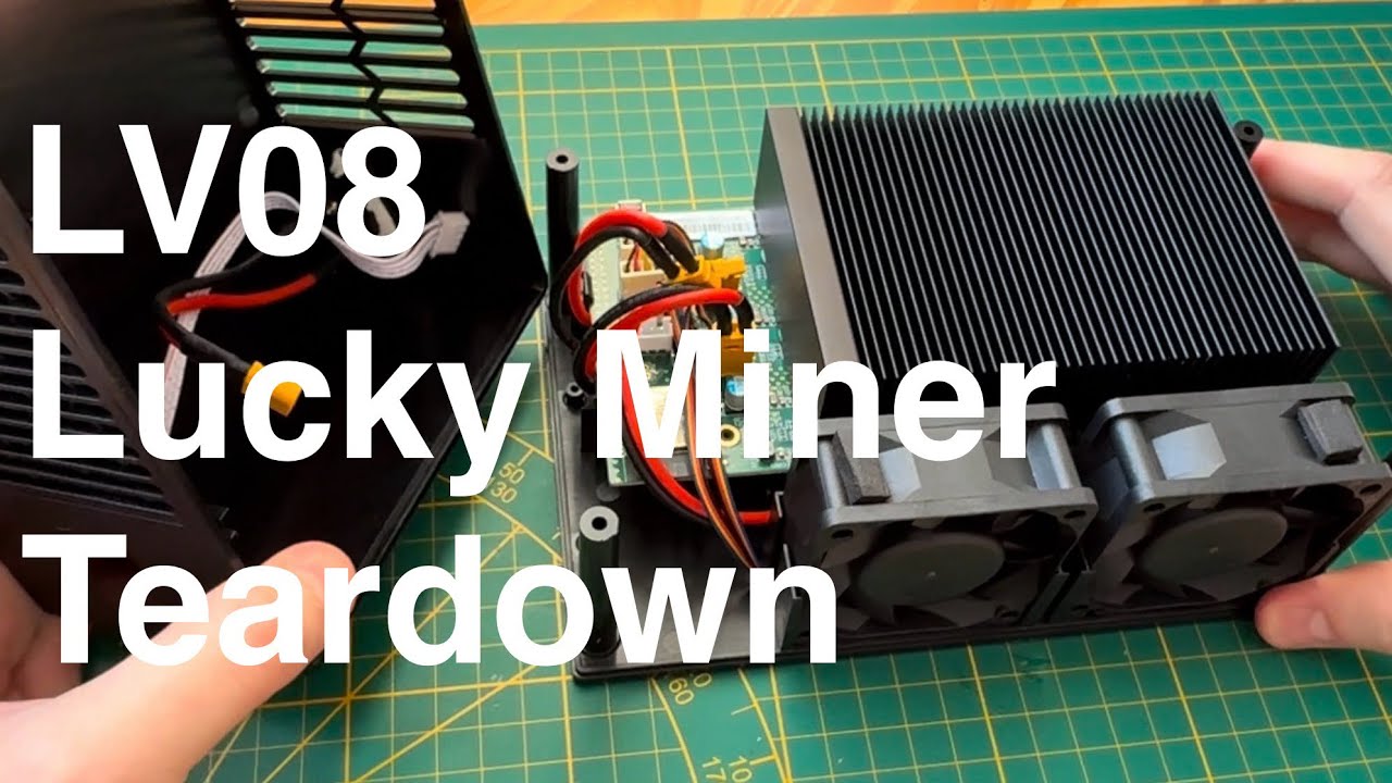 New LUCKY MINER LV08 Bitcoin miner Teardown