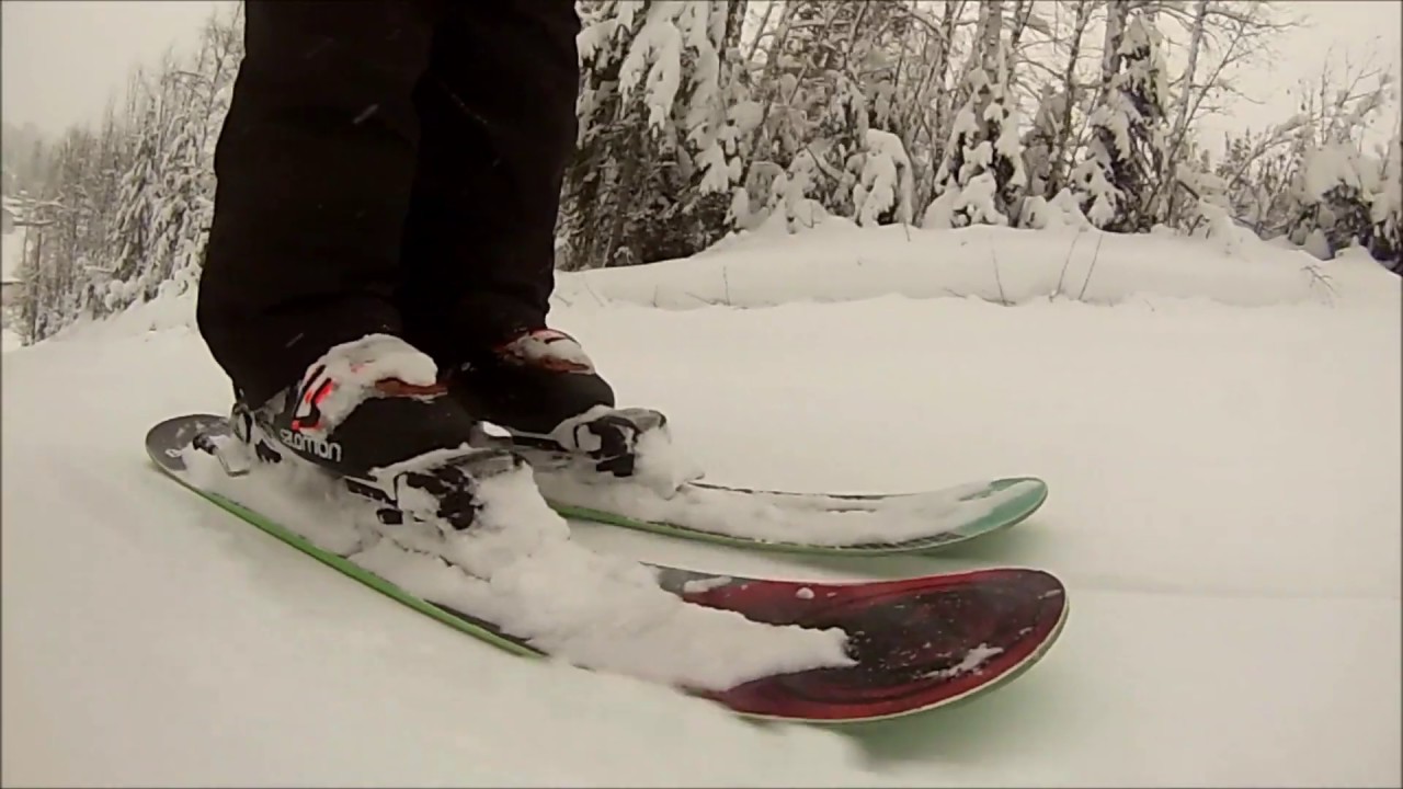 RVL8 Rockered Condor Skiboards at  the Hart Ski Hill