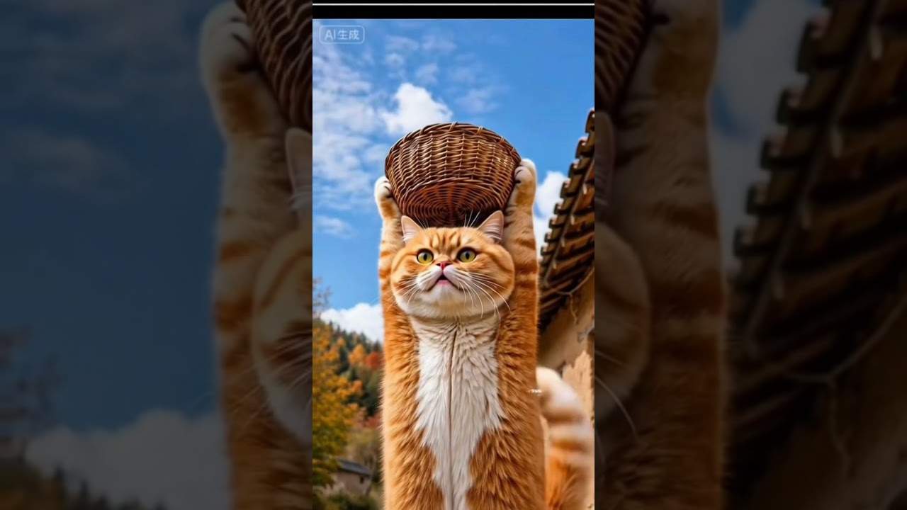 “Orange Cat Chef Makes Delicious Snacks! Cute Cooking Moments”