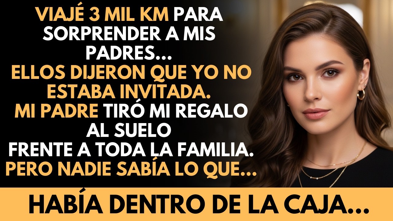 Mis padres dijeron: “No te invitamos” en su cumpleaños… hasta que abrieron mi caja de regalo...