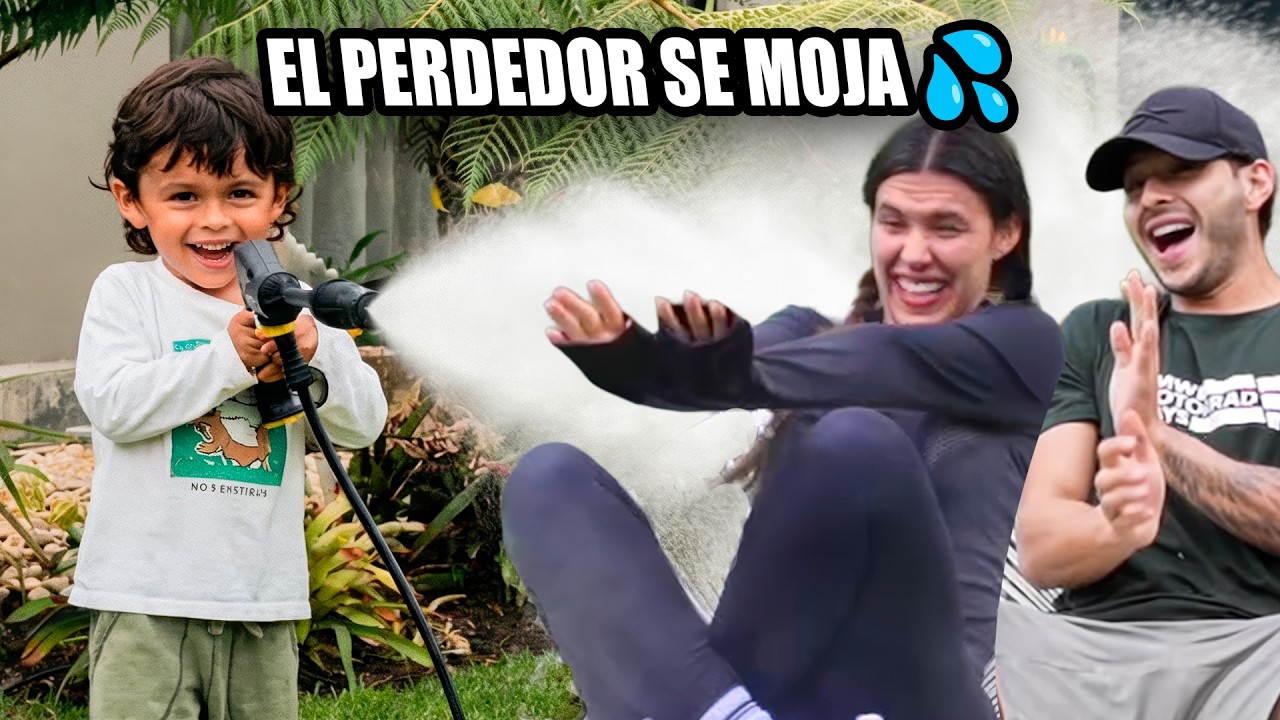 &iquest;A qui&eacute;n quiere m&aacute;s nuestro hijo de 3 a&ntilde;os? El PERDEDOR se moja 💦