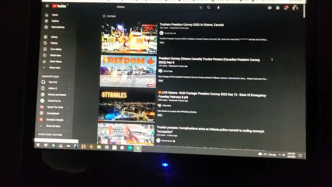 OTTAWA LIVE videos & streams on YouTube not showing up... ALGORYTHM BLACKOUT ?