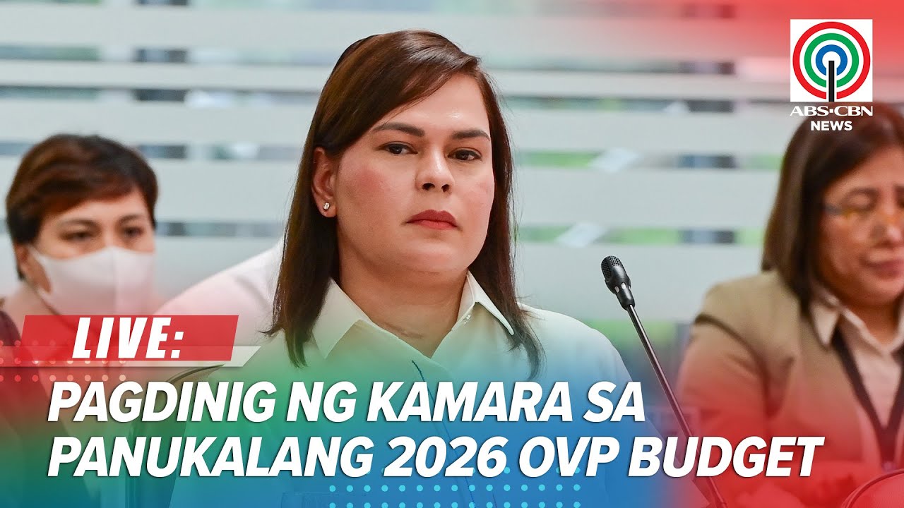 LIVE: House briefing on the proposed 2026 OVP budget | September 16