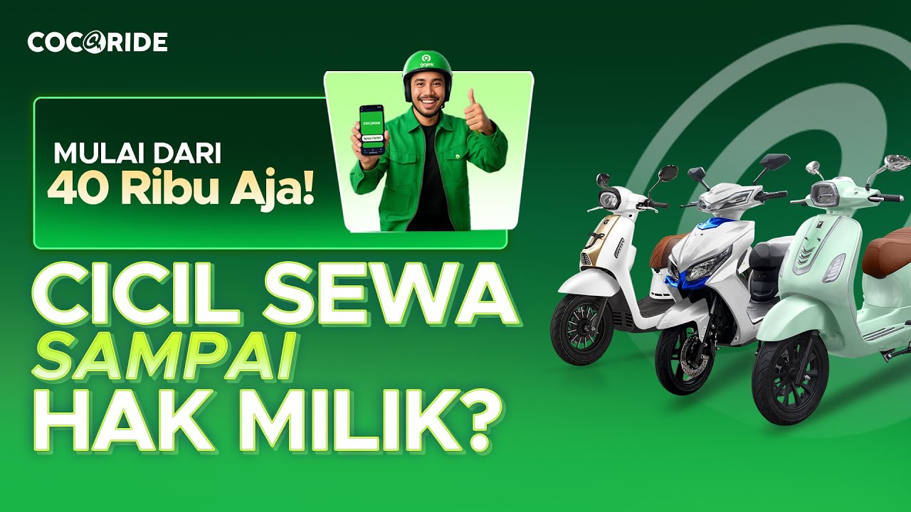 Cicil dan Sewa Harian Motor Listrik Mulai 40 Ribu, TANPA BI CHECKING!