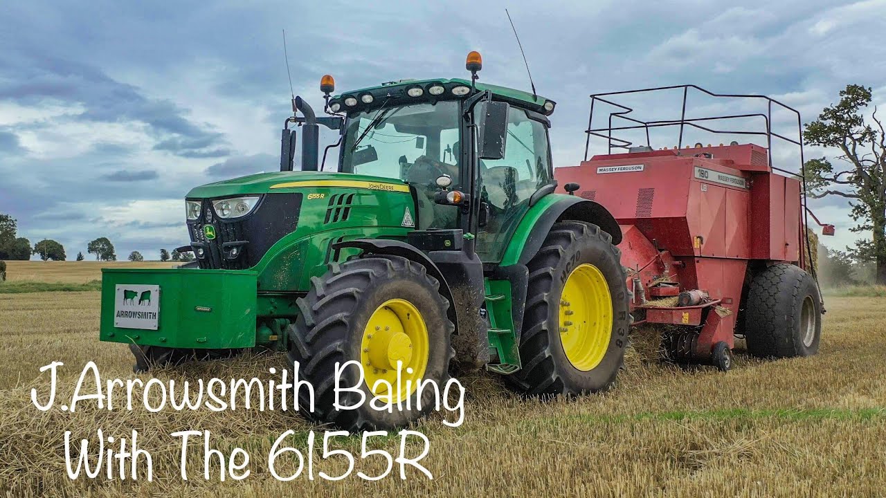 J.Arrowsmith Baling With The 6155R and Massey 190