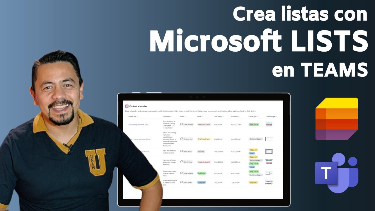 Como usar MICROSOFT LISTS en TEAMS