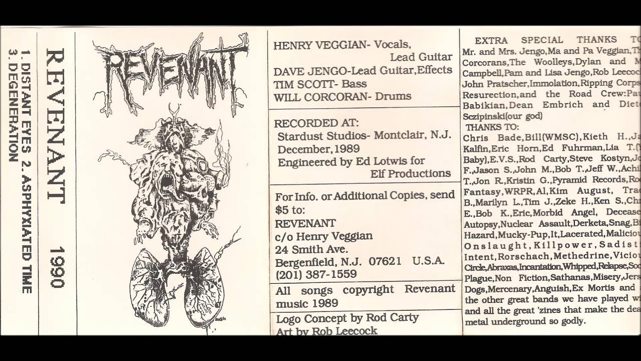 REVENANT (USA/NJ) - Demo 1990 [FULL Demo]